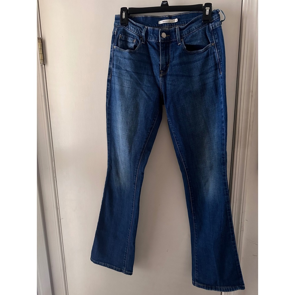 Levis 515 Bootcut Jeans Womens 4M Medium Wash Blue Denim W27 L32 Stretch